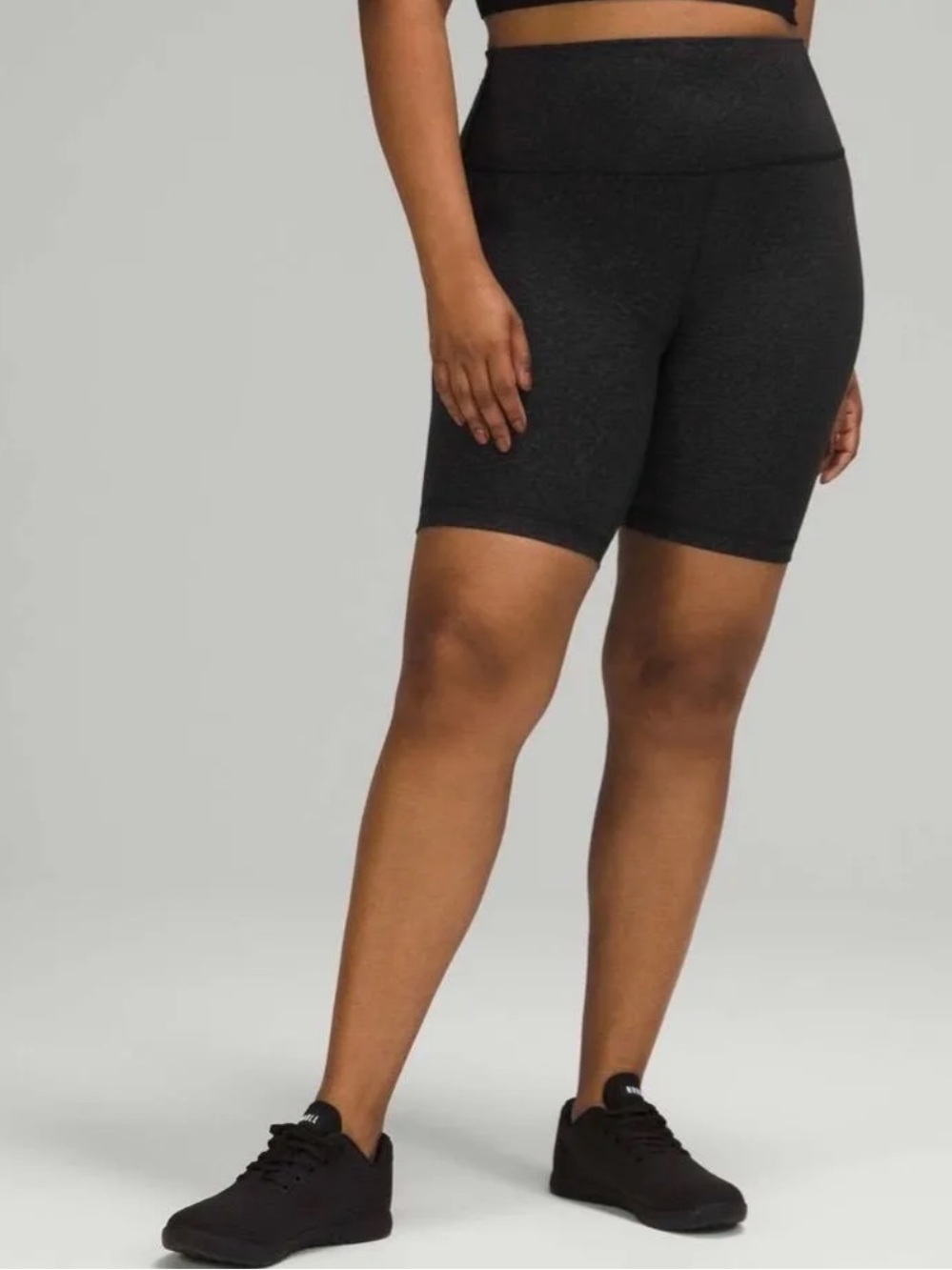 Lululemon Wunder Train High Rise Short 8" Crunch Black